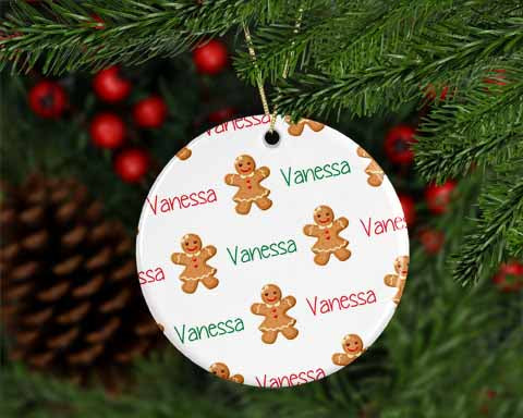 Personalized Gingerbread Girl Ornament