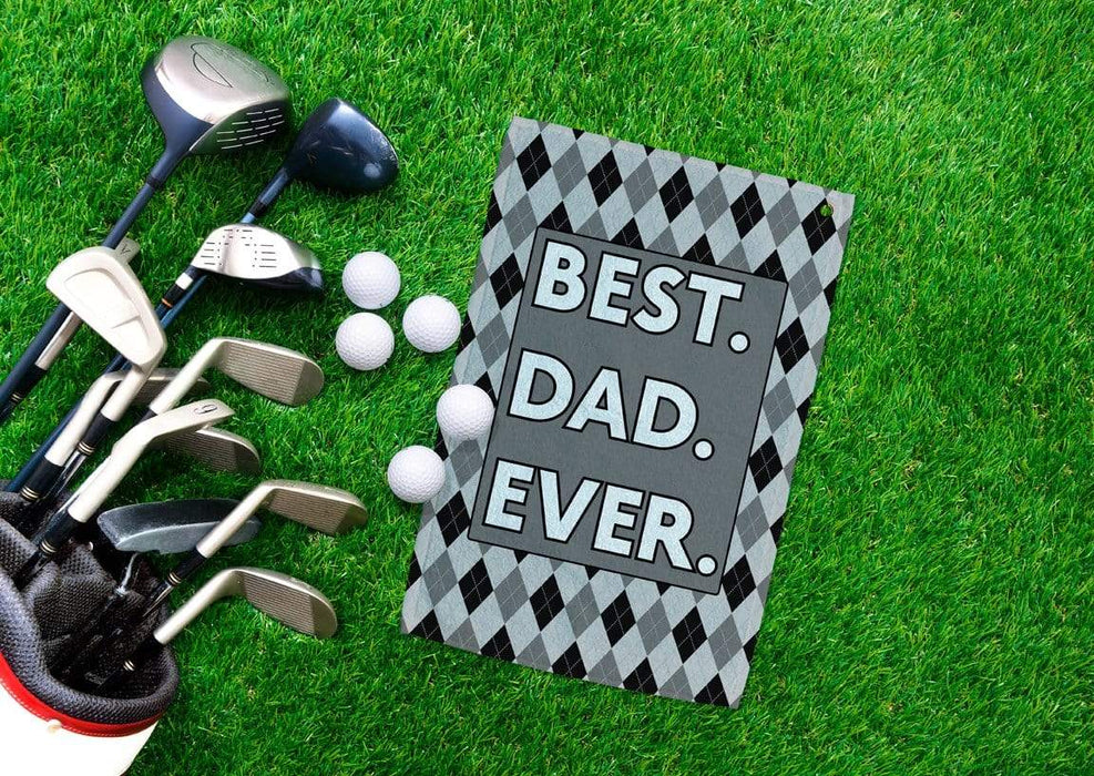 Best Dad Ever Design Golf Towel