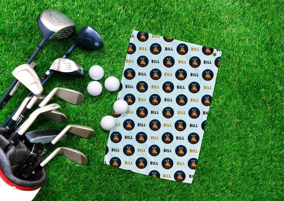 Personalized Campfire Design Golf Towel