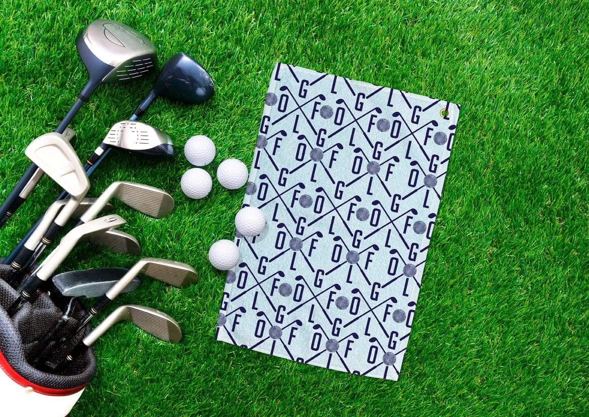 Golf Pattern Design Golf Towel — Potter's Printing