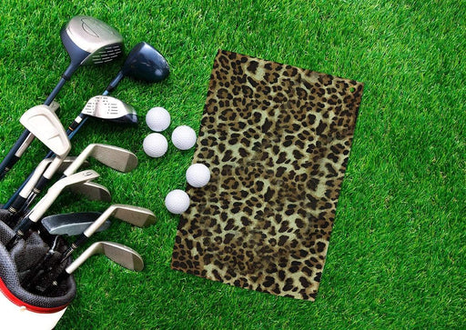 Leopard Design Golf Towel