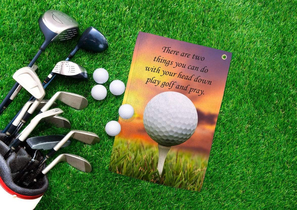 Golf and Pray Design Golf Towel