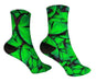 Green Butterfly Design Socks