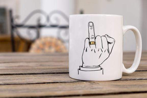 Groom Wedding Ring Design Coffee Mug