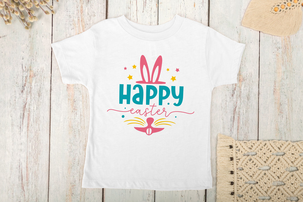 Happy Easter Bunny Face Kids Shirt