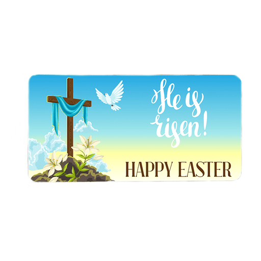 He Is Risen Wreath Sign