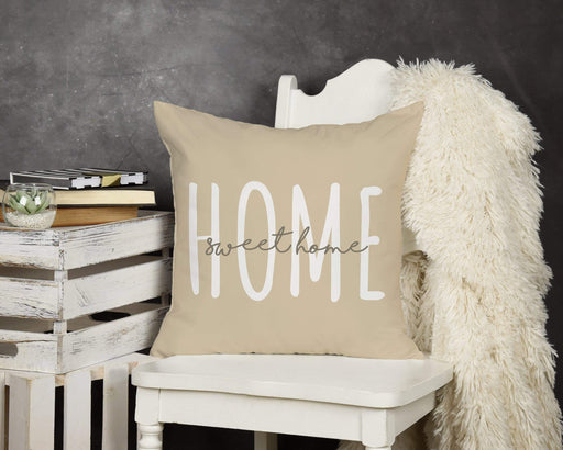 Home Sweet Home Design Throw Pillow