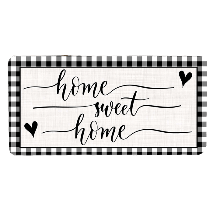 'Home Sweet Home Plaid' Decorative Sign
