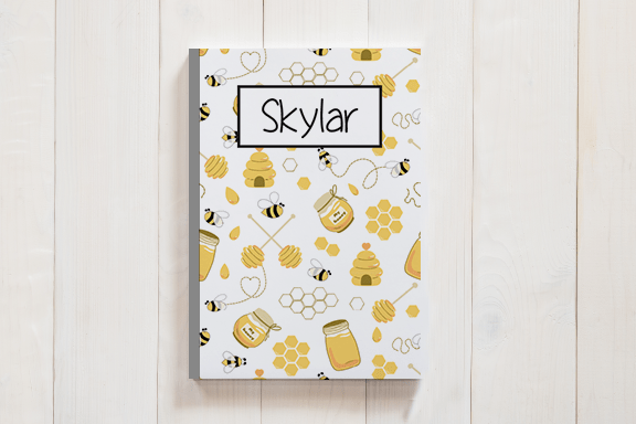 Personalized Honey Bee Design 112 Page Journal
