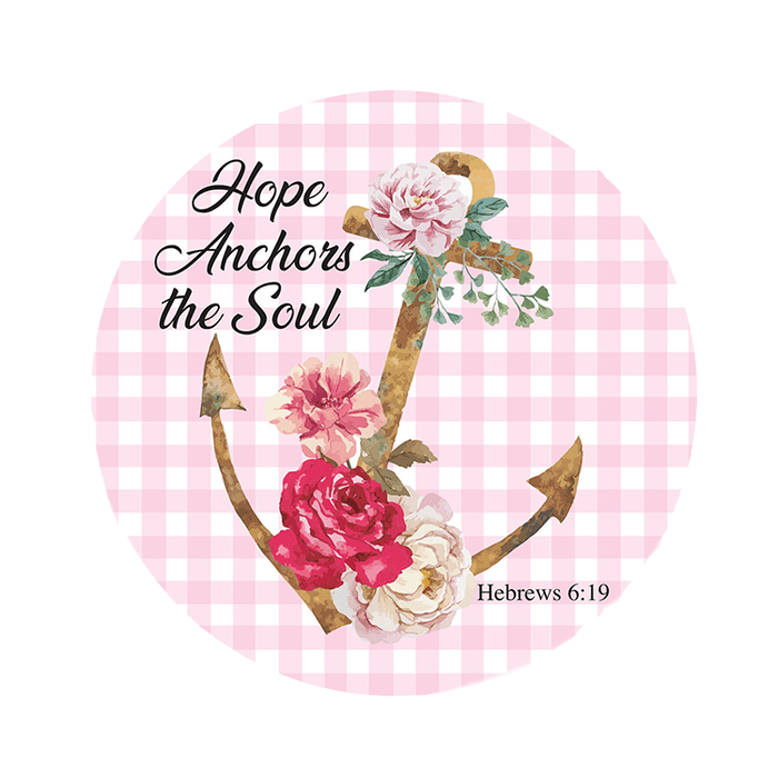 'Hope Anchors the Soul' Inspirational Decorative Door Sign