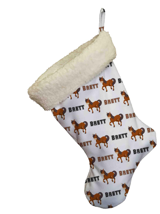Horse Personalized Christmas Stocking - Potter's Printing