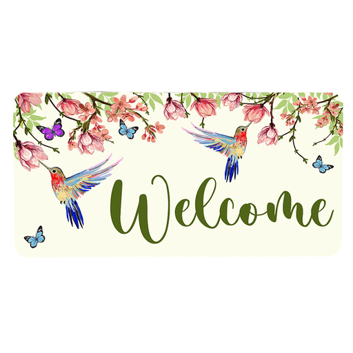 'Hummingbird ' Decorative Welcome Sign
