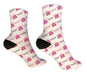 Personalized I Love Cheer Design Socks