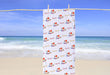 Personalized I Love Dance Design Beach Towel