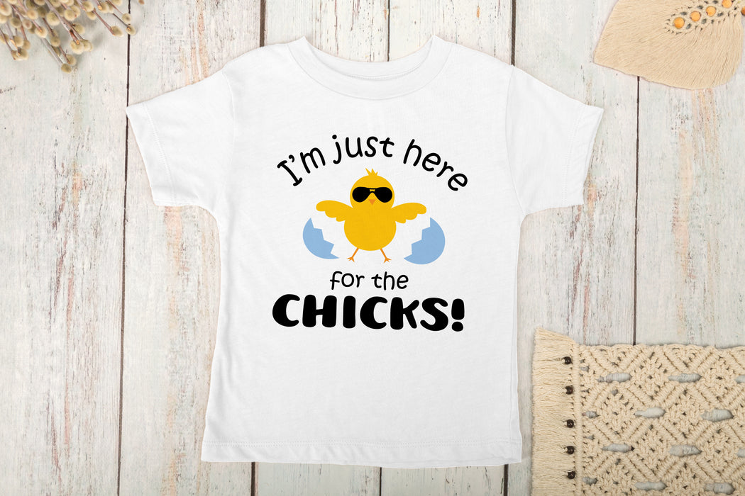 I'm Just Here for the Chicks Kids Shirt