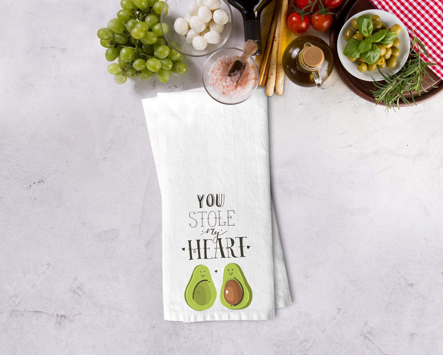 Avocado You Stole My Heart Design Kitchen Towel