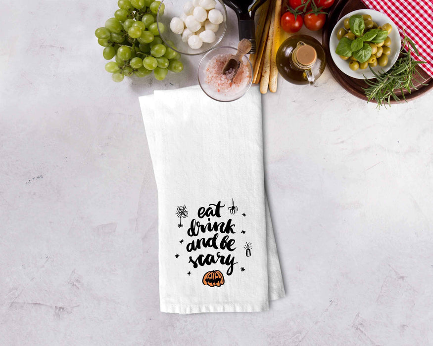 Eat Drink Be Scary Design Kitchen Towel