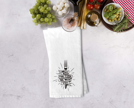 May The Fork Be With You Design Kitchen Towel