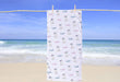 Personalized Llama Design Beach Towel