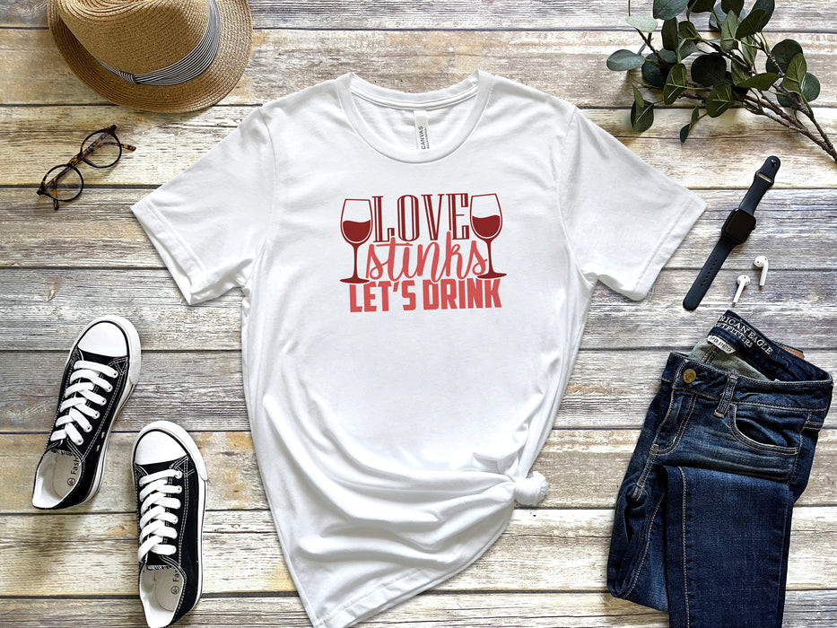 Love Stinks Let's Drink Graphic Tee