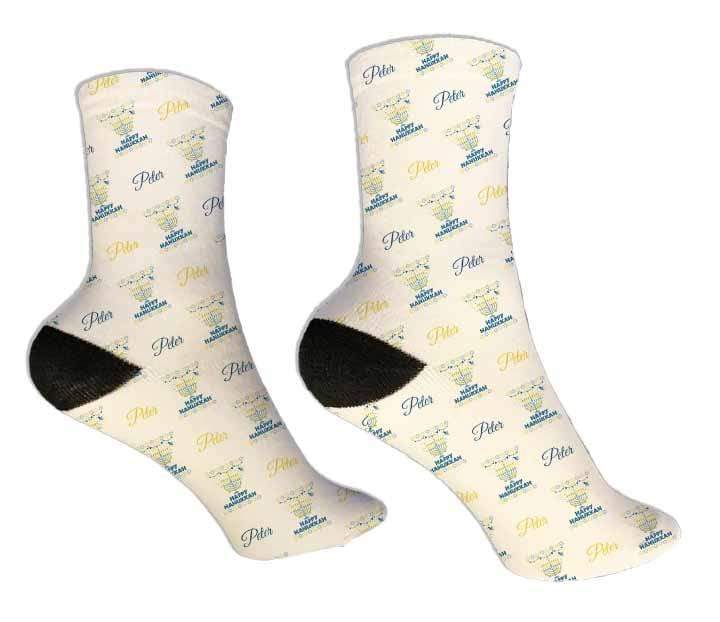 Personalized Menorah Design Socks