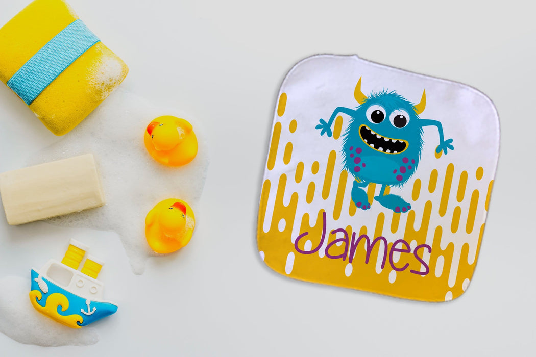 Personalized Monster Wash Cloth