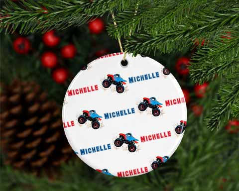 Personalized Monster Truck Ornament