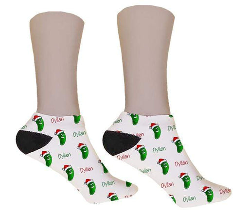 Christmas Pickle Personalized Socks - Potter's Printing