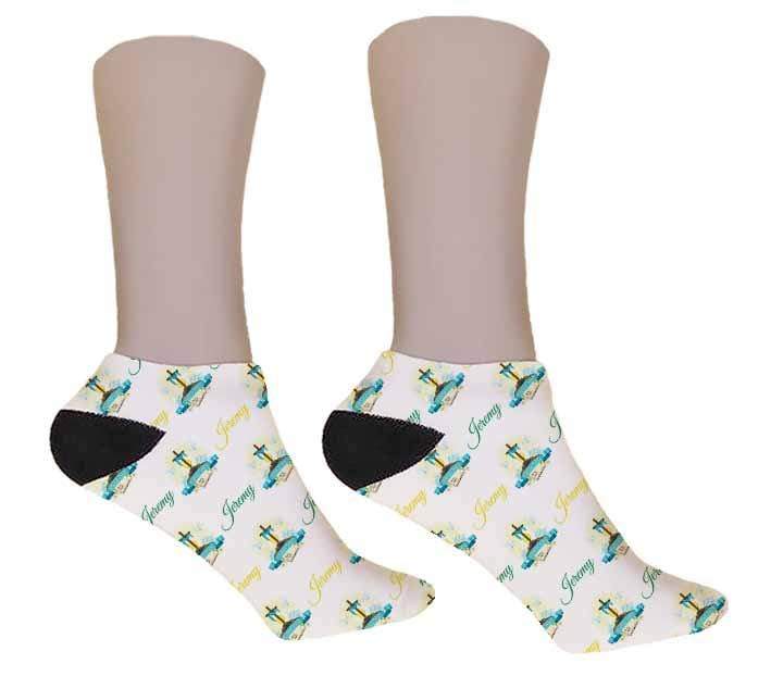 Cross Personalized Easter Socks - Potter's Printing