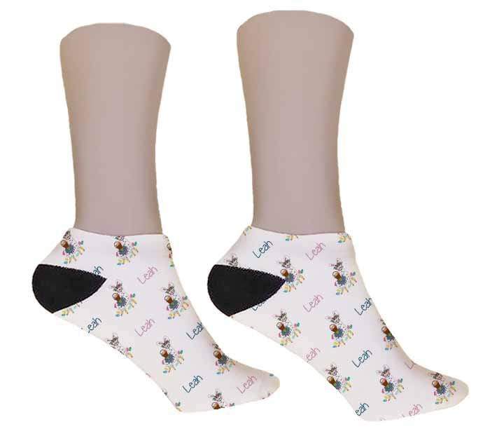 Llama Personalized Easter Socks - Potter's Printing