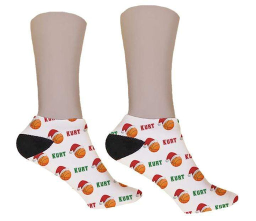 Basketball Personalized Christmas Socks - Potter's Printing