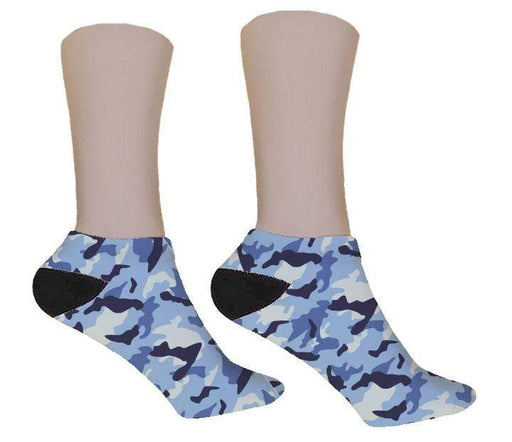 Blue Camo Socks - Potter's Printing
