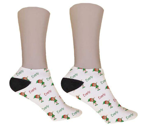 Elf Girl Personalized Christmas Socks - Potter's Printing