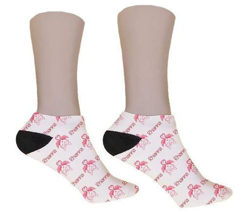 Flamingo Personalized Valentine Socks - Potter's Printing
