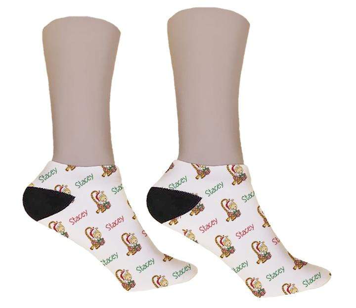 Giraffe Personalized Christmas Socks - Potter's Printing