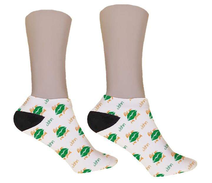 Kiss Me I'm Irish Personalized St. Patrick's Day Socks - Potter's Printing