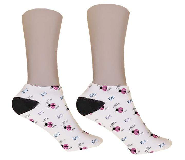 Love Bug Personalized Valentine Socks - Potter's Printing