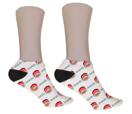 Mrs. Claus Personalized Christmas Socks - Potter's Printing