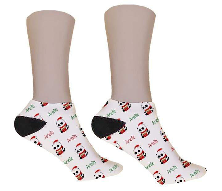 Panda Personalized Christmas Socks - Potter's Printing