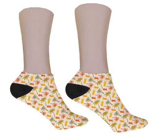 Palm Tree & Pineapple Socks - Potter's Printing