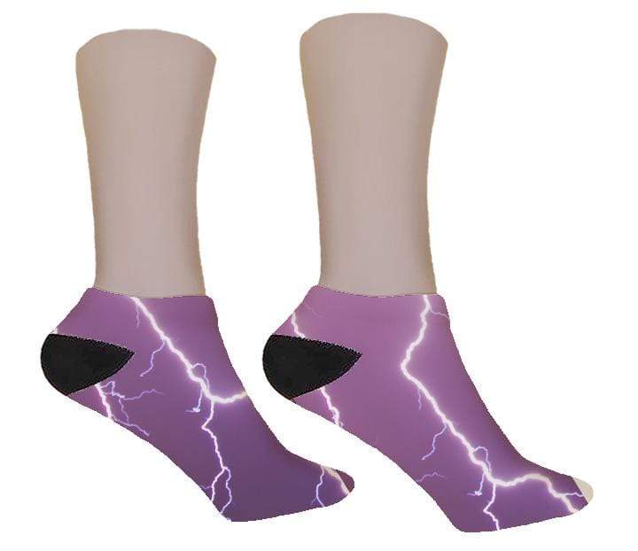 Purple Lightning Socks - Potter's Printing