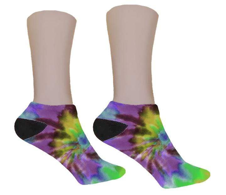 Purple Tie Dye Design Socks
