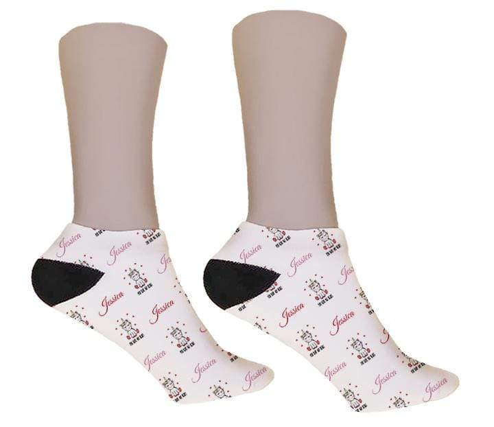 Unicorn Personalized Valentine Socks - Potter's Printing