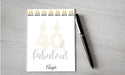 Personalized 40th Birthday Design Note Pad
