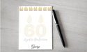 Personalized 60th Birthday Design Note Pad
