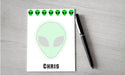 Personalized Alien Design Note Pad