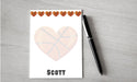 Personalized Valentine Basketball Design Note Pad