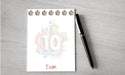 Personalized 10th Birthday Design Note Pad
