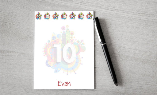 Personalized 10th Birthday Design Note Pad