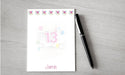 Personalized 13th Birthday Design Note Pad